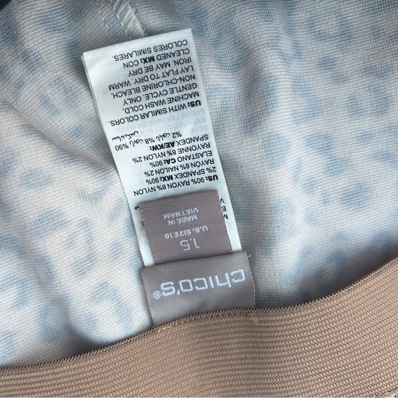 Chicos  Cheetah Print Elastic Waist Pants size 1.5 - Picture 8 of 10